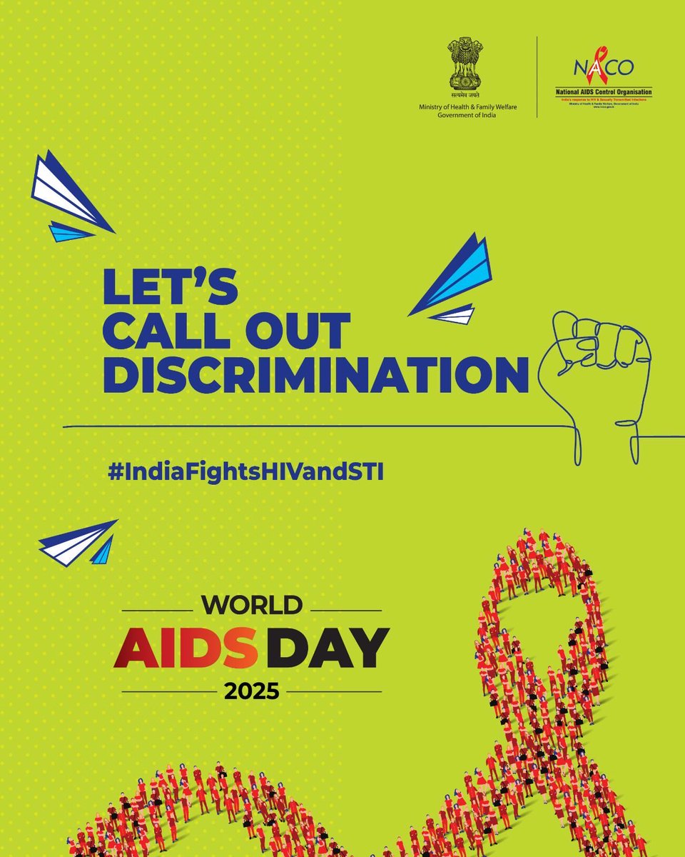 One day to go for #WorldAIDSDay!

Let’s call out discrimination, challenge stigma, and create a society where every person living with HIV is treated with dignity and respect.

Together, let’s stand for equality, compassion, and awareness.

#IndiaFightsHIVandSTI
