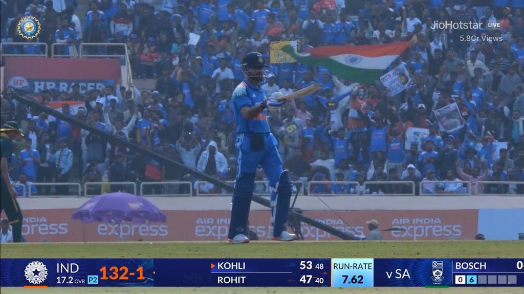 Ajit Agarkar said he wants to judge Rohit and Kohli purely on merit… conveniently forgetting India’s dominance in ODIs literally came because of them.
And if it’s really about merit, then here’s the cinema:

Merit Check:
- Rohit smashed 3 back-to-back fifties* and a century.
-