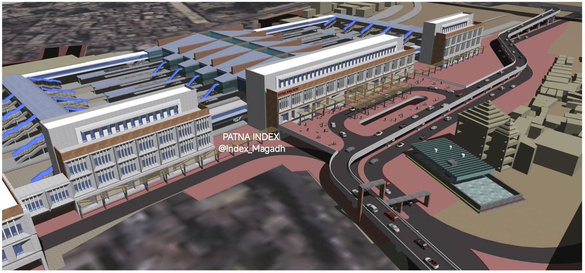 PNBE Jn Redevelopment Design prepared by <a href="/drmdnr/">DRM Danapur</a> has been sent to <a href="/ECRlyHJP/">East Central Railway</a> for approval.

Cost: ~₹1000 Cr
Honestly design looks very Mediocre &amp; Ugly 

Disclaimer -₹5000 Cr is the total infra capex for the Patna including Dnr, PPTA coaching complex, PPTA, PWS, Harding Park, etc
