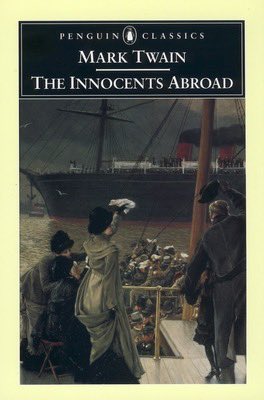 FrankMalfitano's tweet photo. BOOK OF THE DAY: Since #MarkTwain would have been 190 years old today, here’s a key early work, a massively popular #satirical #travelbook detailing his often pungent occasionally poignant observations on his ramblings through #Europe & the #MiddleEast #1860s https://t.co/DrzO0s7mHA