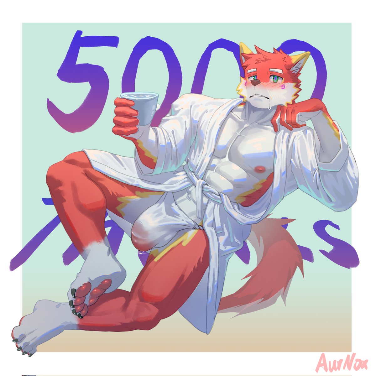 Thanks to 5000 followers!
#furry #furryartwork