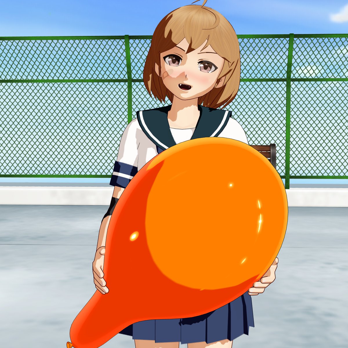 朧さんと風船、屋上にて。
やはり、SSRさんちの娘は最高や。

お借りしたものはスレッドにて。