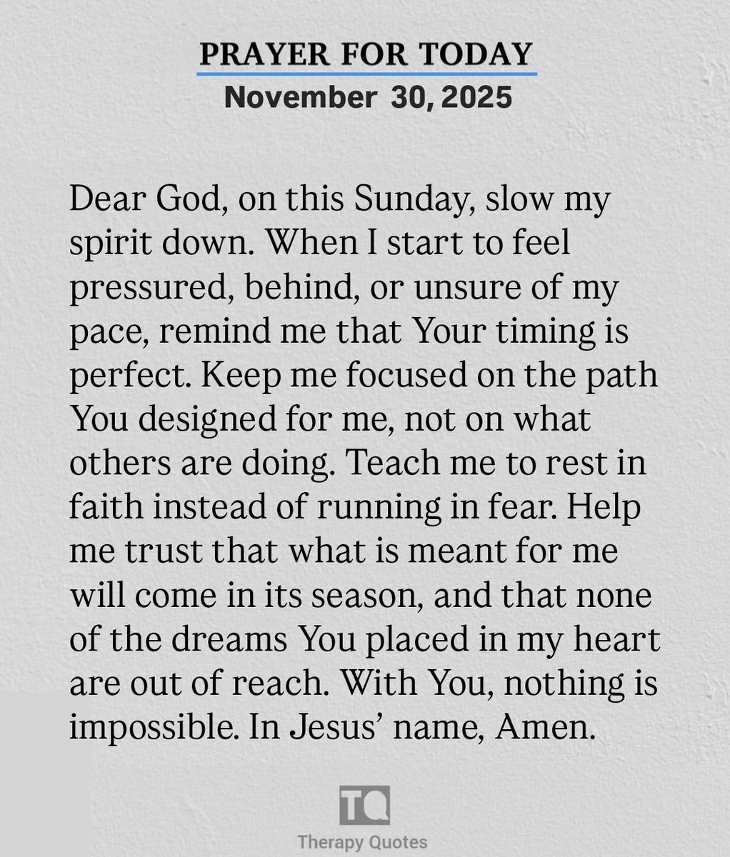 Today's prayer