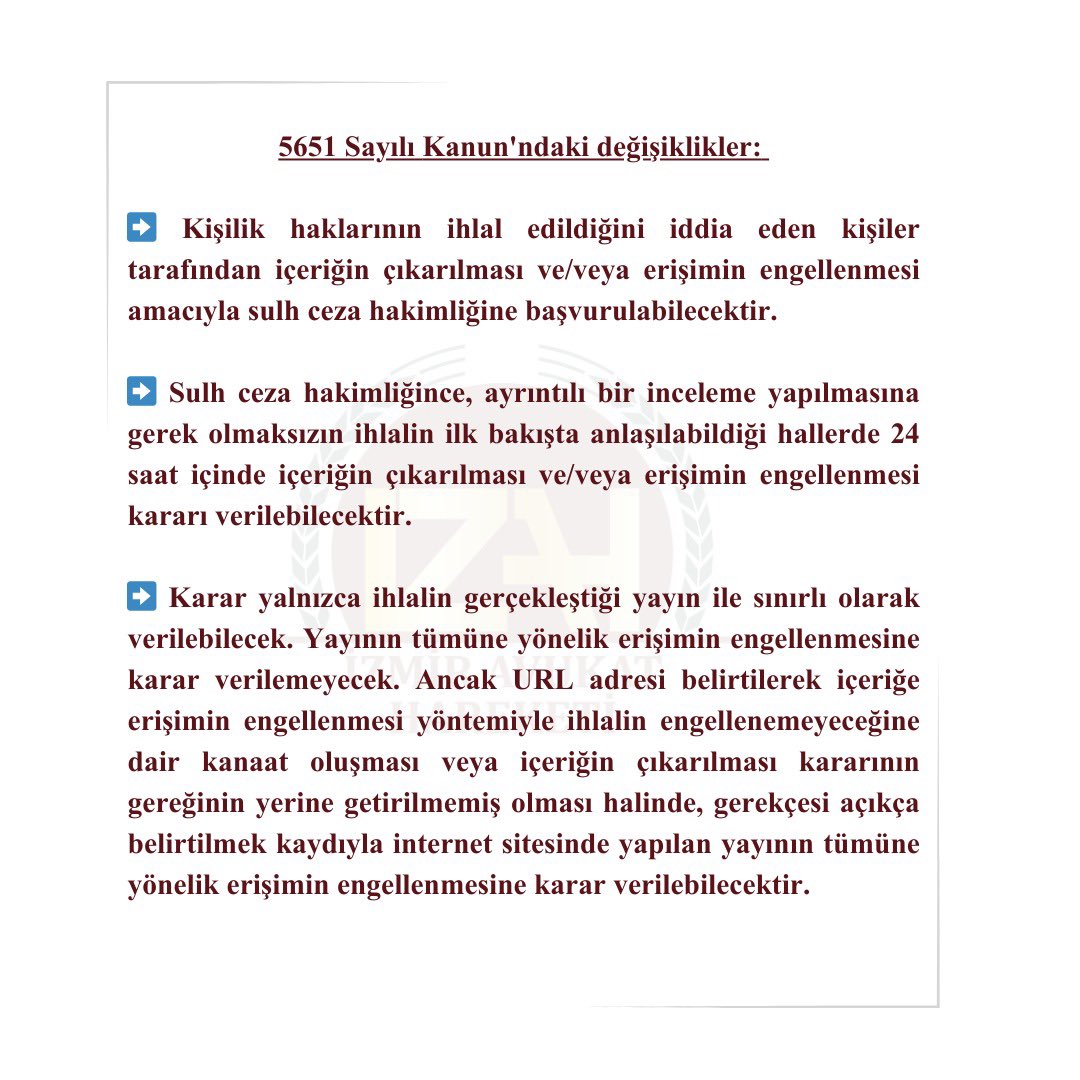 izmiravhareketi's tweet photo. 11. Yargı Paketi Neler Getiriyor?

Kamuoyunda çokça tartışılan 11. Yargı Paketi TBMM’ye sunuldu.

İzmir Avukat Hareketi olarak 11. Yargı Paketinde yer alan can alıcı noktaları derledik. https://t.co/YH5joSOCL3