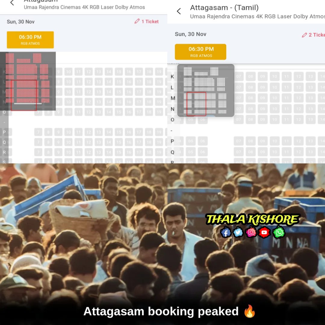 ThalafansTN57's tweet image. House Full Show 🎇😎

@UmaaRajendra

#AttagasamReRelease #Ajithkumar𓃵 #AK64