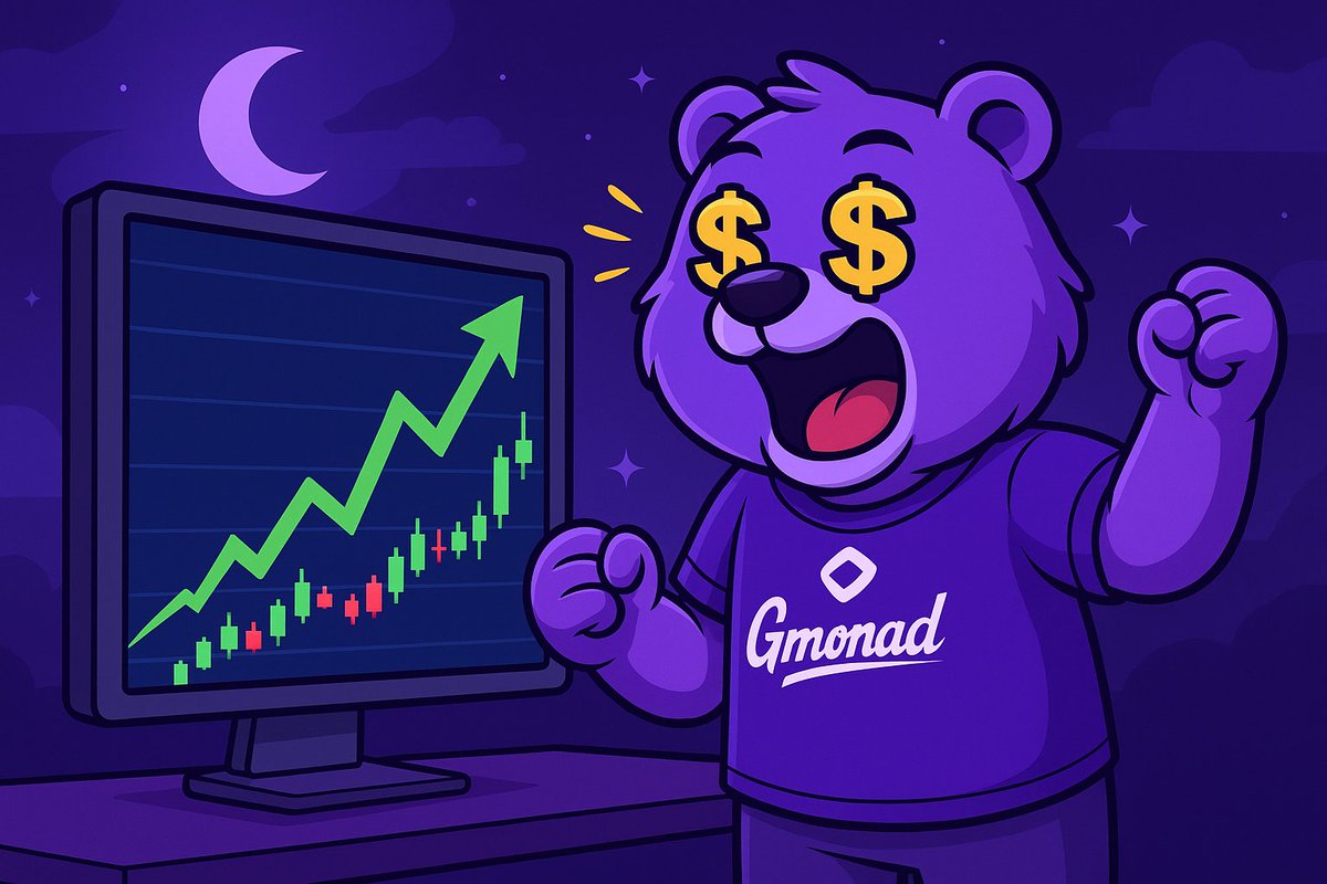 Gmonadweb's tweet image. $GMONAD — The very first true Meme Coin on #Monad 🟣