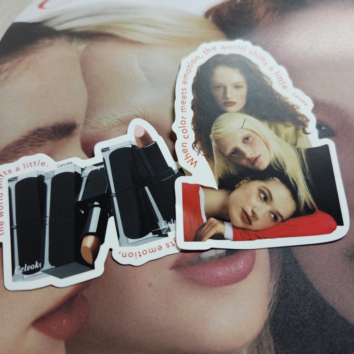 room_of_yonmi's tweet image. リップもかわいかったけど、シールもかわい💕
#ルージュオーモーメント
#Celvoke