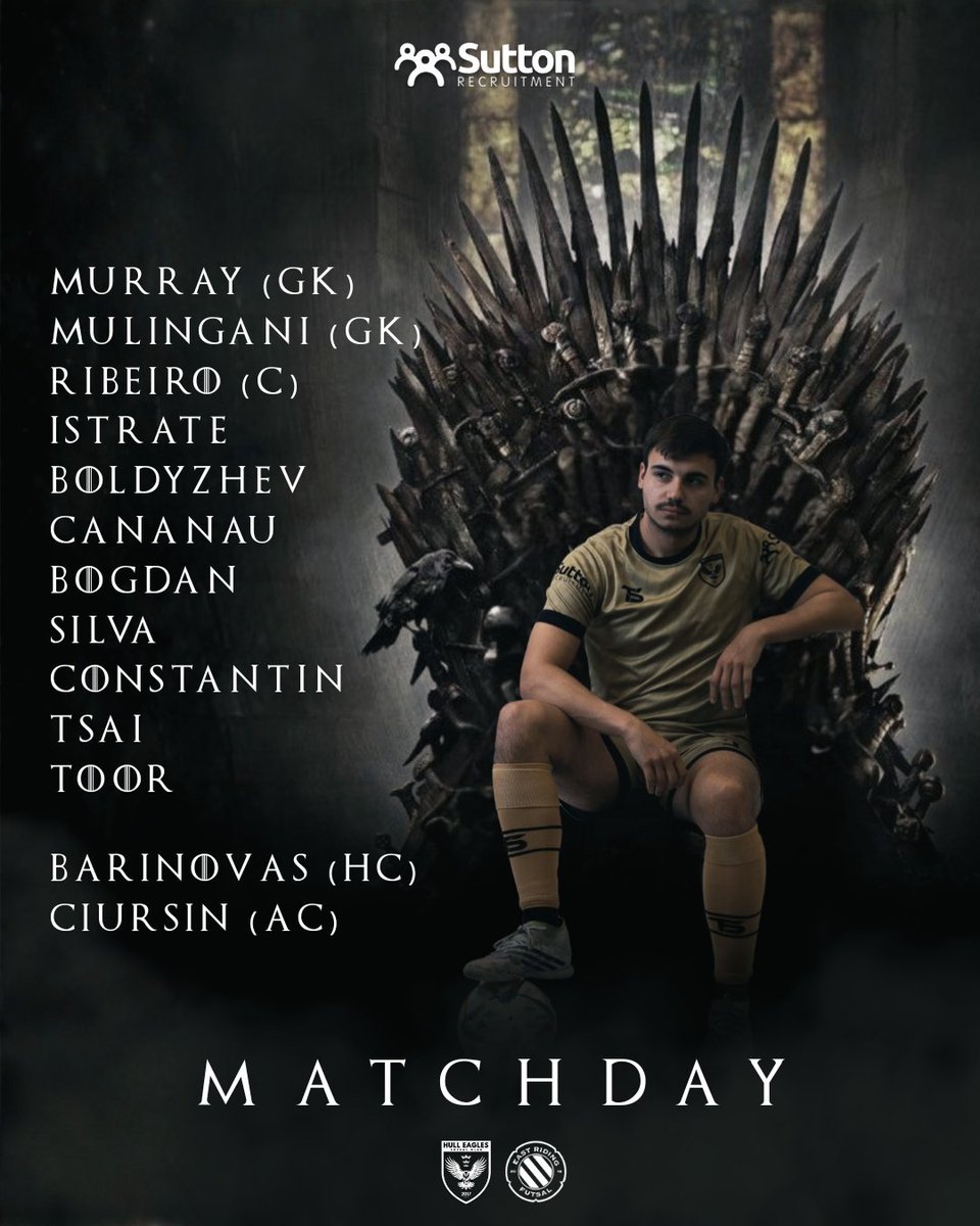 Matchday. HullClassico returns.
We're ready for the fight — come create the atmosphere and push us forward.
Thanks to Sutton Recruitment and to all our player sponsors for backing the team.
Guess the theme &amp; drop your predictions.
Powered by Sutton Recruitment.