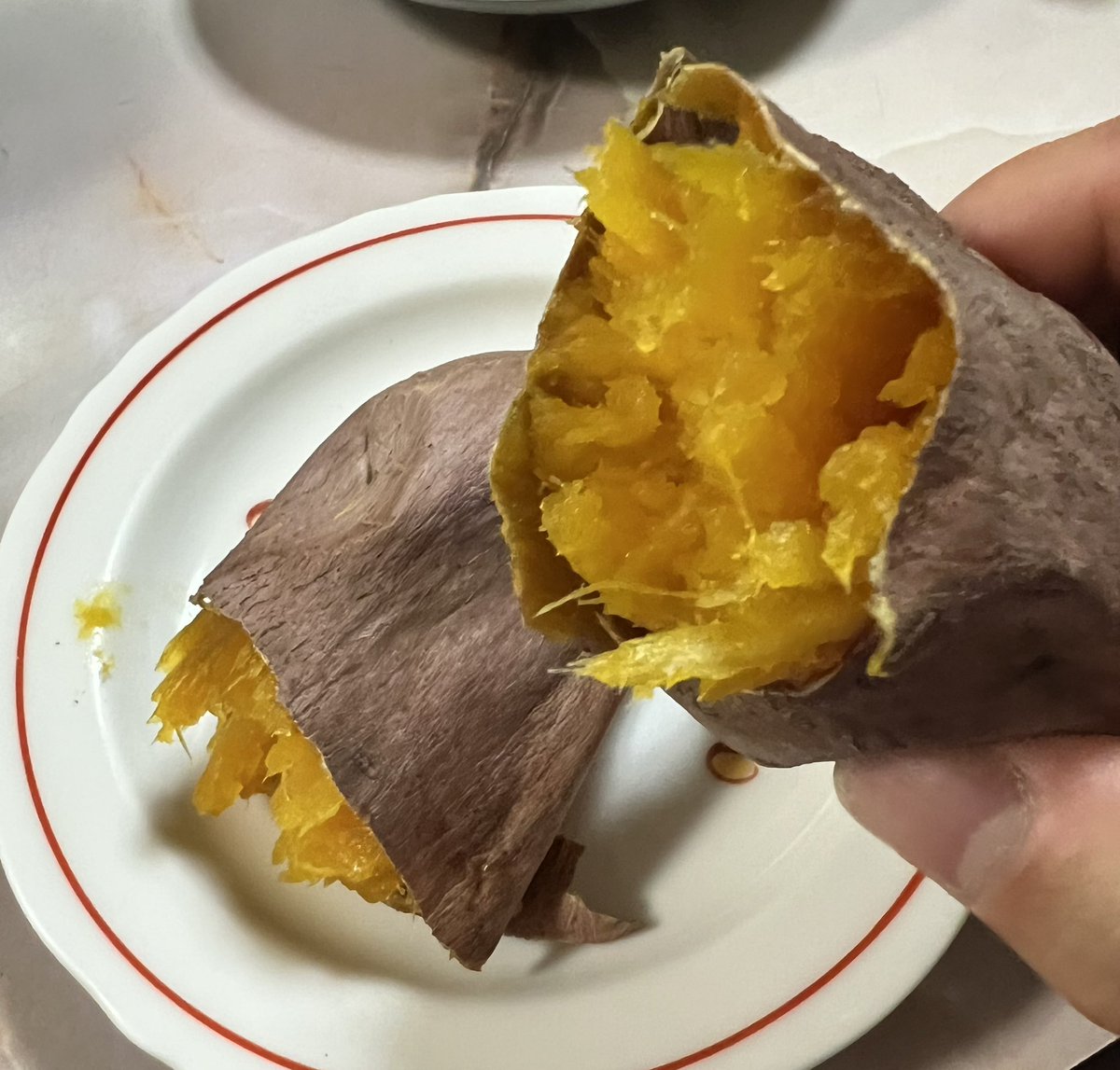 sumis600's tweet image. 安納芋で焼き芋🍠🍂