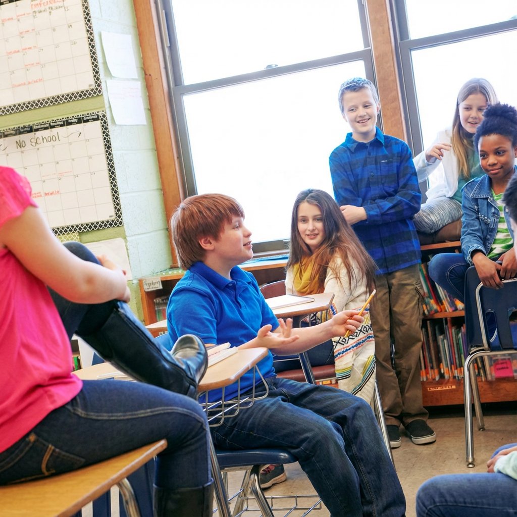 yoomeyoofactory's tweet image. Stop memorizing, start questioning! Socratic Seminars turn classrooms into hubs of curiosity. Students ask, listen, and reason together, boosting critical thinking, confidence, and collaboration. Transform learning with dialogue today!
.
.
.
#SocraticSeminar #StudentLearning