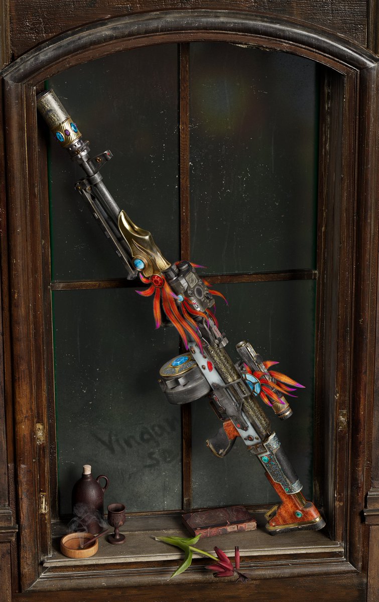 MitsArt3d's tweet image. Queen of the Carnival, is for the Left to Survive project . A stylized weapon created for the Brazilian Carnival event. #gamedev #blender #Survive #Weapon #weaponart #rifle #zbrush #render #artstation artstation.com/artwork/JrdV9a