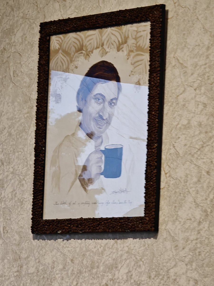 Modern cafe doesn't miss OG Kannadiga icon😊