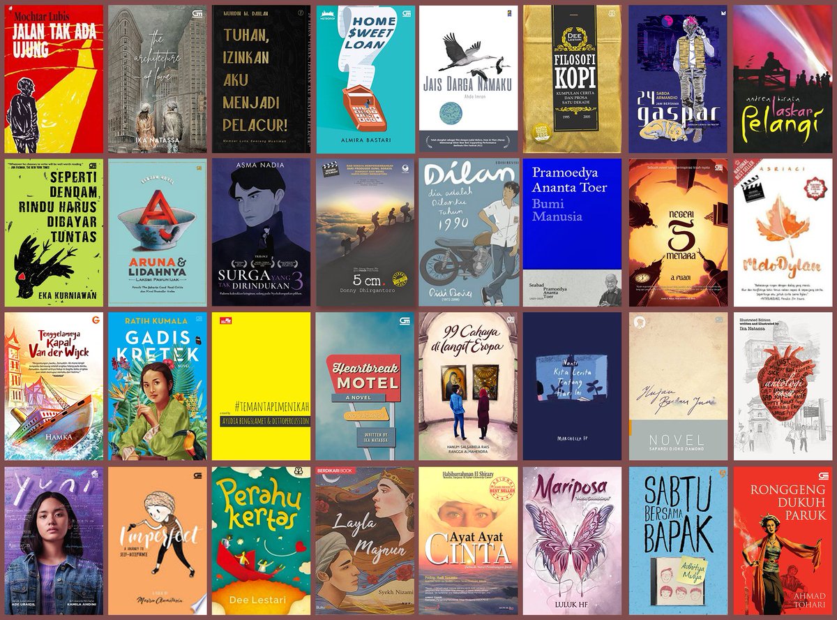 Novel-novel yang telah diadaptasi menjadi film/series.
Mana favoritmu?