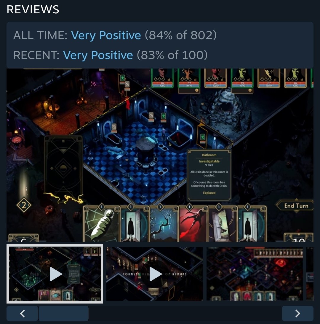 +800 Reviews, lets go! 1.000 for New Year 👀?! 

Become a haunted house in Deck of Haunts on Steam now!