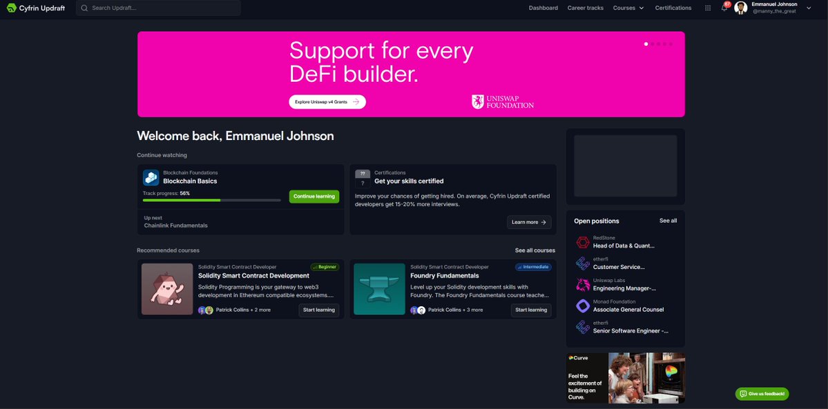 _mannythegreat_'s tweet image. If you&apos;re looking forward to learning Blockchain Development, here are some go-to resources
smartcontract.engineer
updraft.cyfrin.io

#smartcontracts #Blockchain #BlockchainDevelopment