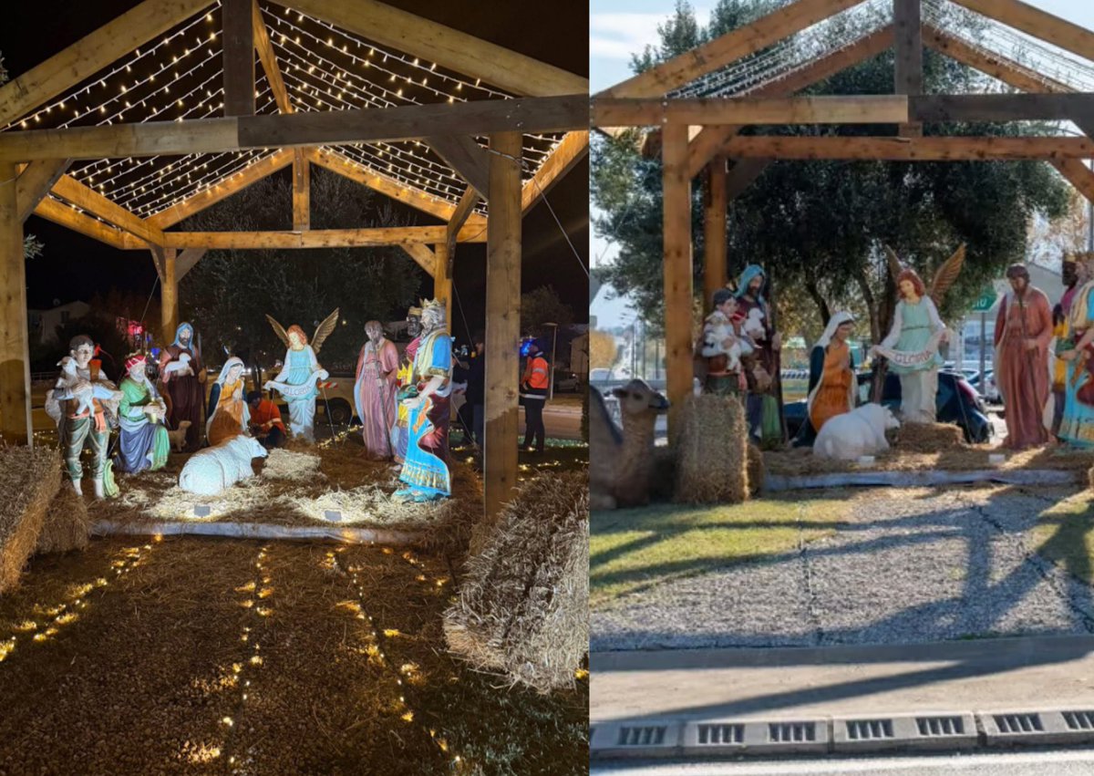 Image for the Tweet beginning: ⚡️CRÈCHE DE NOËL⚡️

🔴⚡️En Corse, les