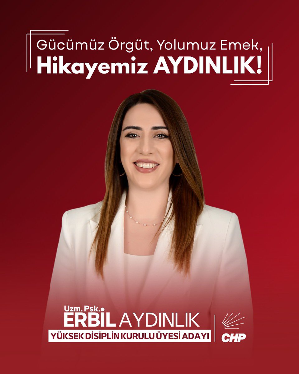 erbilaydnlkCHP's tweet photo. Güçlü yurttaş için,güvenli gelecek için,kazanan Türkiye için ve siyasetin her alanında sorumluluk bilinciyle hareket etmek için Yüksek Disiplin Kurulu Üyeliğine adayım.

Hedefim; partimizin demokratik geleneğine katkı sunmak, halka kulak veren bir siyasal anlayışı desteklemek ve ortak iyiliğin,adaletin yanında durmaktır.

Şimdi İktidar Zamanı!