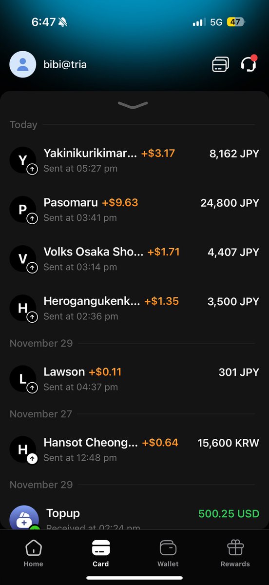 kihyeop22's tweet image. 이만큼 썼는데 트리아 나 안뽑아줄거야??
@useTria #TriaTreasure

TRIA 카드
결제 챌린지!!

오사카에서 TRIA를
외치다. 

오사카에서도 결제 아주 잘된다 오바.
피규어, 음식점, 편의점 안되는게 없다 오바.

이상 오늘 하루 끝!