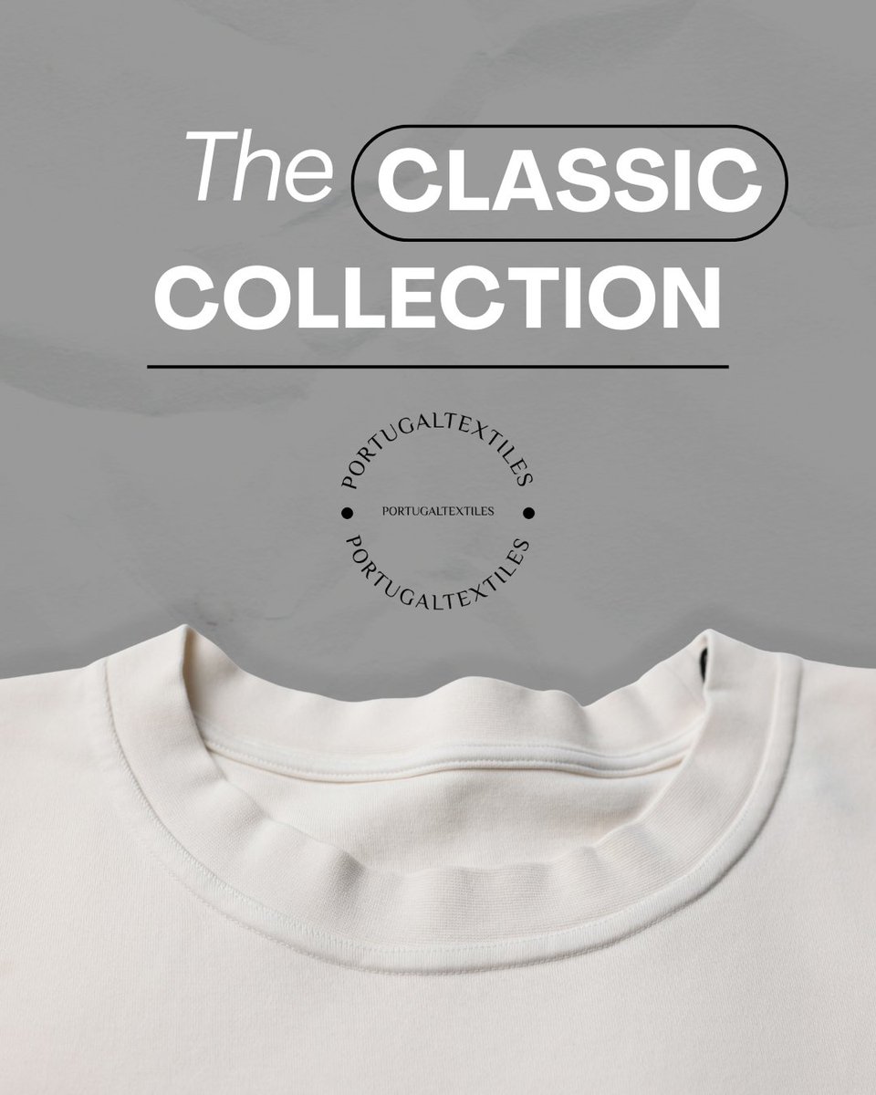 FASHIONNETWORKP's tweet image. ATHLEISURE CLASSIC CUSTOM T-Shirts combine premium Portuguese manufacturing with sustainable, high-quality 100% Organic Cotton fabrics. Fully customizable for your brand: comfort, fit, and style made to last.
Made in Portugal. Designed for you.
LOW MOQ, MORE THAN +3000 COLORS