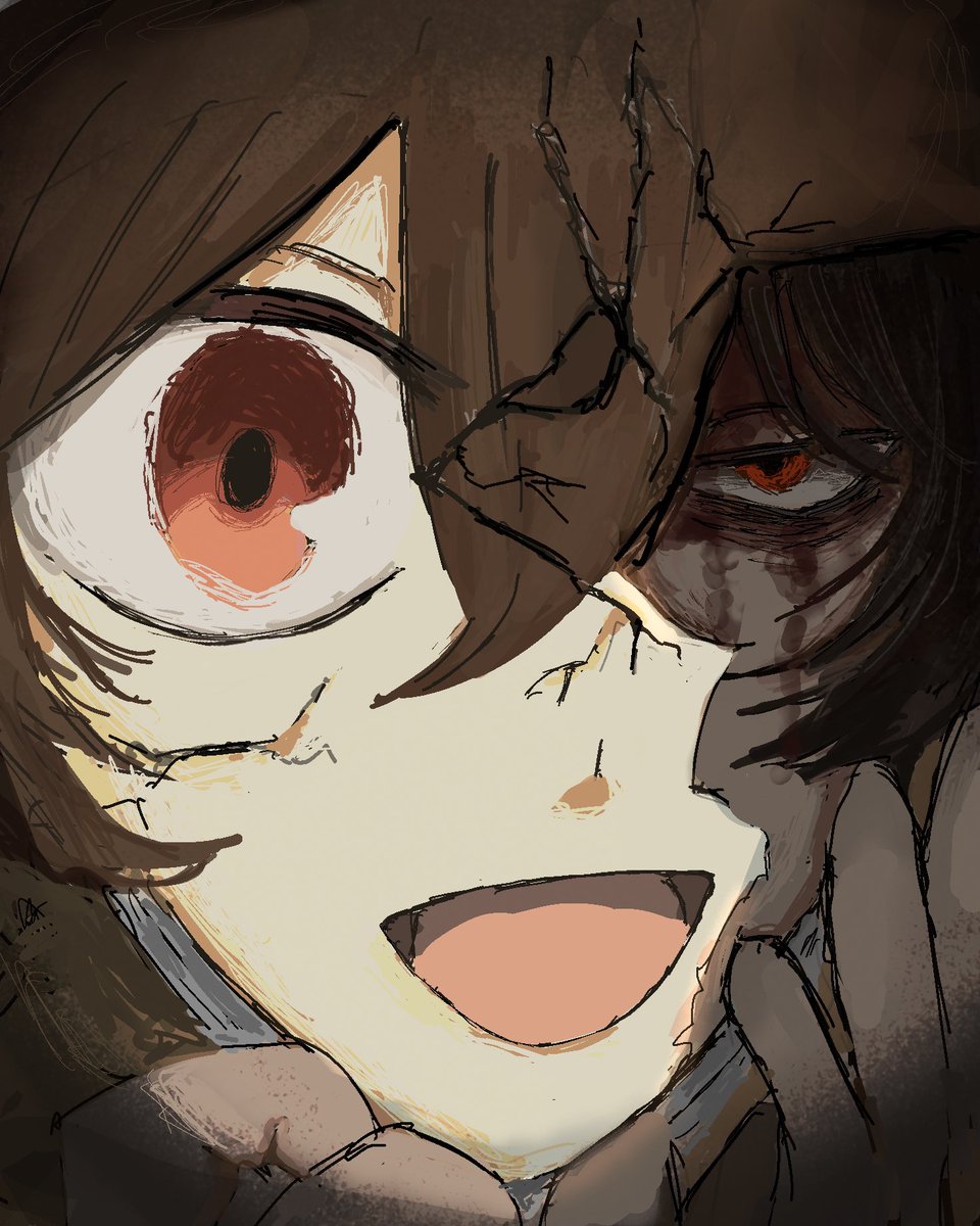 Anmokusann0901's tweet image. #BSD  #イラスト