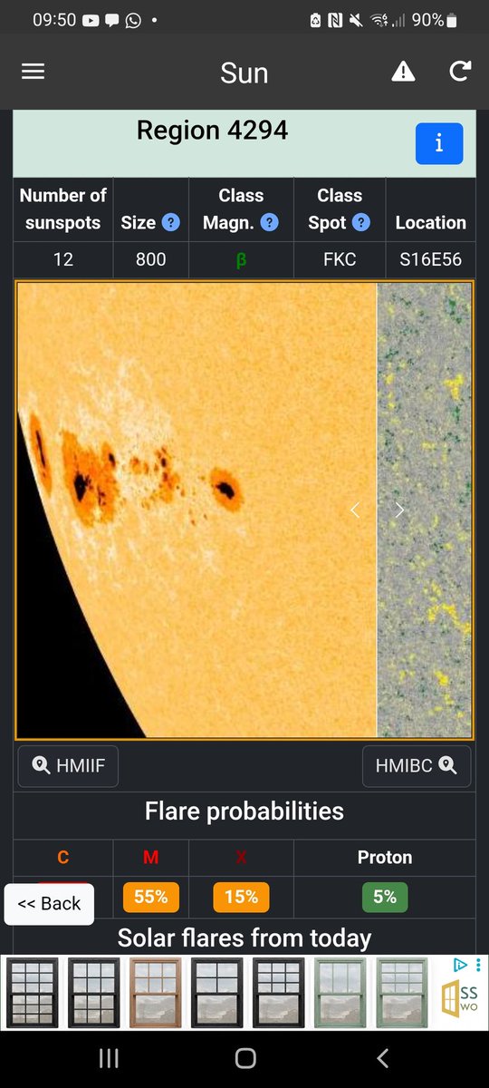 CallmeFIFTY_92's tweet image. 4294 might be the biggest sunspot group I've ever personally seen. Any idea how wide it is?