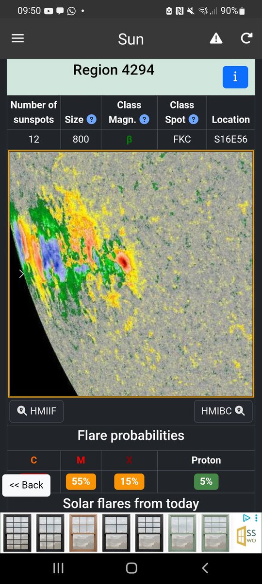 CallmeFIFTY_92's tweet image. 4294 might be the biggest sunspot group I've ever personally seen. Any idea how wide it is?