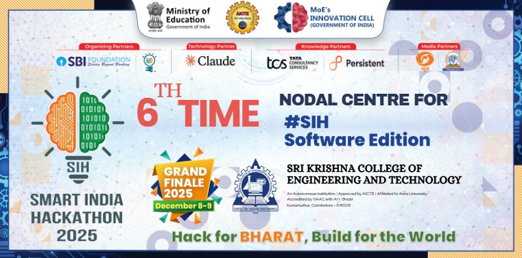 skcetofficial's tweet image. 6th Time Nodal Centre For SIH Software Edition....

@PMOIndia 
@EduMinOfIndia 
@AICTE_INDIA 
@mhrd_innovation 

#skcet
#skct
#smartindiahackathon
#smartindiahackathon2025
#aicte
#moesinnovationcell
#SKCET
#SriKrishnaCollegeOfEngineeringAndTechnology
#SriKrishnaInstitutions