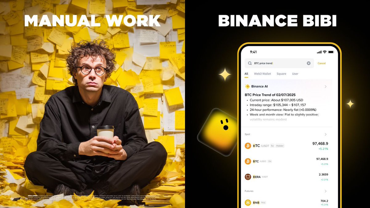 Me doing DYOR for 3 hours at #am
vs
Binance Bibi doing it in 30 seconds.
