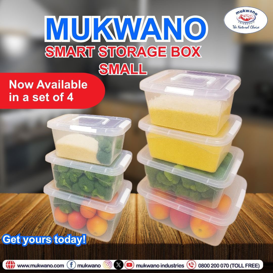 mukwano_ind's tweet image. Keep it fresh, neat, and organized!
The Mukwano Smart Storage Boxes are now available in a set of 4. Perfect for your kitchen essentials😊

Visit our Mart (Plot No 30A, kibira (Mulwana) rd, next to Uganda Baati) | Call:+256393241822

#MukwanoIndustries #SmartStorage #productalert