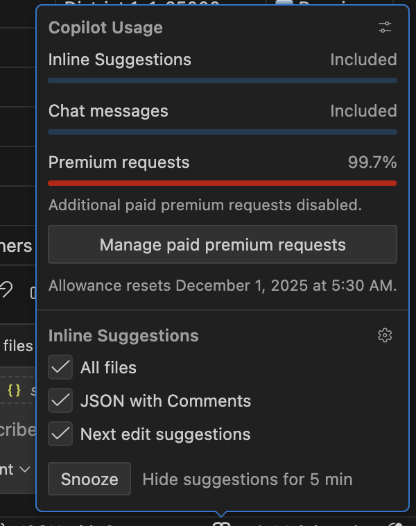 Really happy today is a Sunday and requests reset tomorrow.