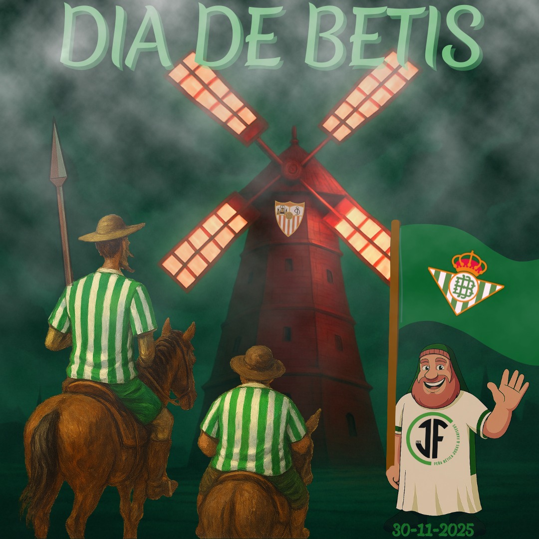 Hoy es diferente, hoy es #DiaDeBetis .
#RealBetis, #ElGranDerbi #laliga #betis 
No son gigantes, son molinos...