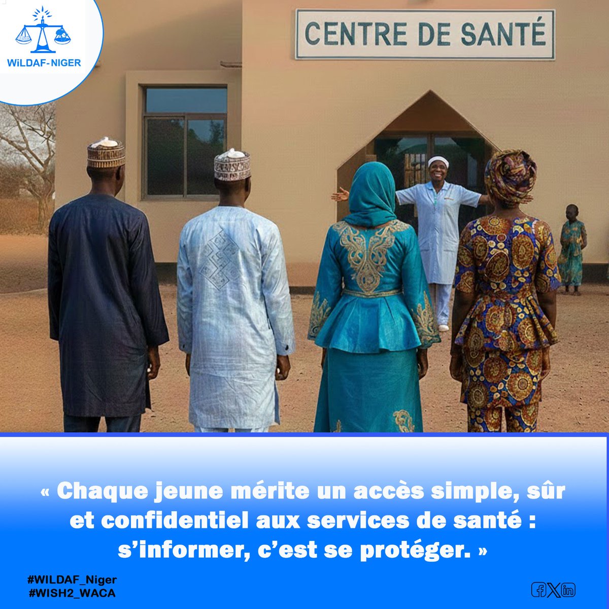 Chaque jeune mérite un accès simple, sûr et confidentiel aux services de santé : s’informer, c’est se protéger.

<a href="/wildaf_niger/">Wildaf Niger</a>
<a href="/WILDAFAO/">WiLDAF -Afrique de L'Ouest</a>
<a href="/CentreOdas/">Centre ODAS</a>
<a href="/IpasFrancophone/">Ipas Afrique Francophone</a>

#WISH2_WACA
#WILDAF_Niger