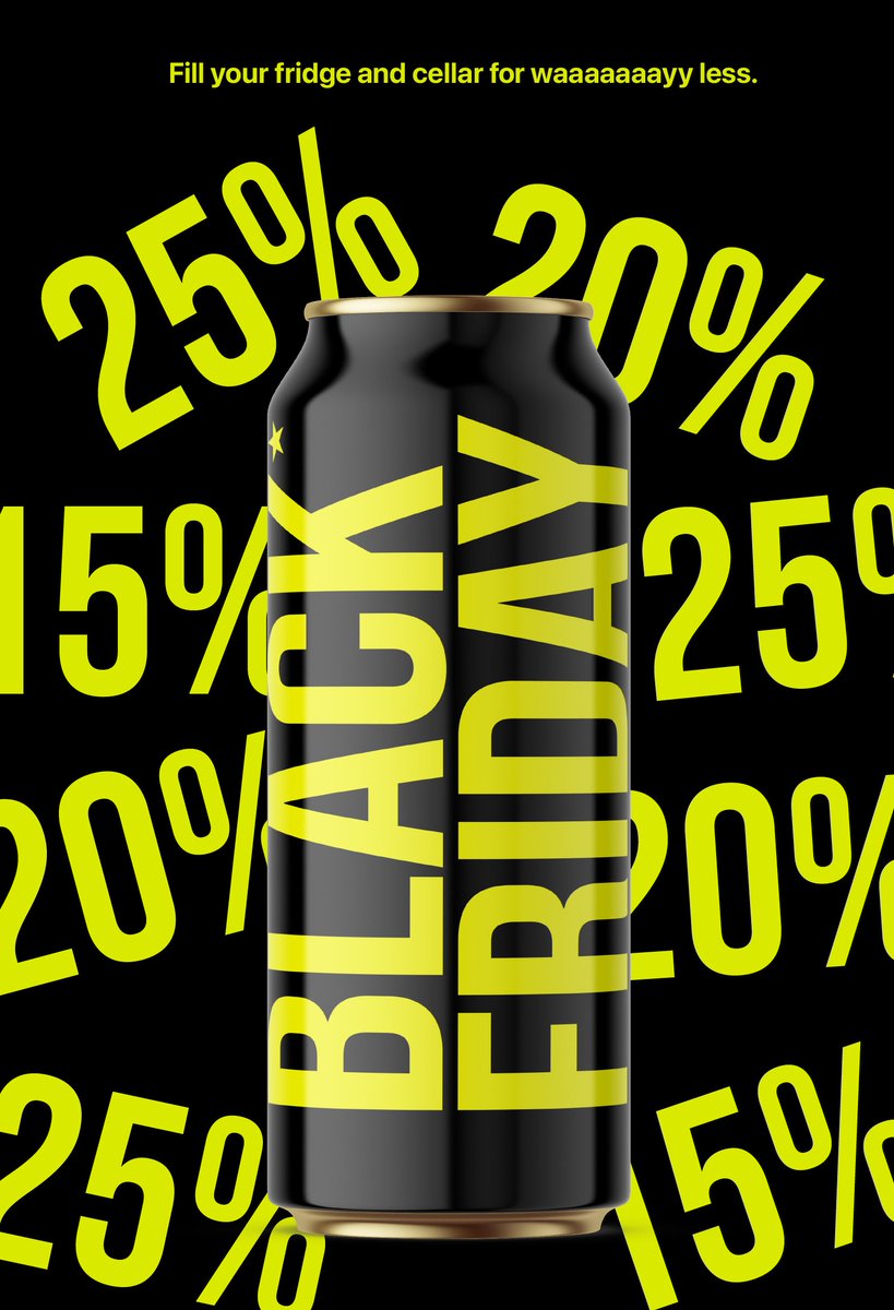 beerrpblc's tweet image. Save BIG on BEER 🍻 Black Friday is LIVE - mailchi.mp/brouwunie/blac…