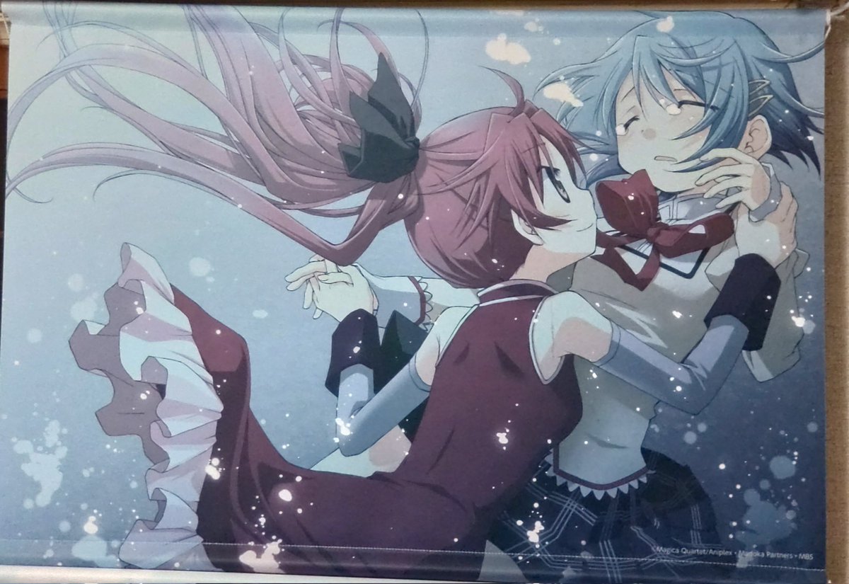 さやかに寄り添う杏子ちゃんのイラスト、どれも素晴らしい #アニメ放送