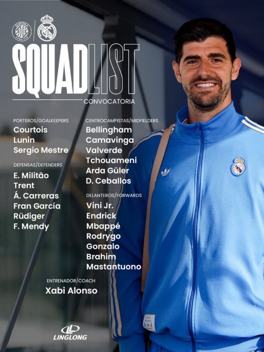 레알 마드리드 지로나 원정 소집 이미지