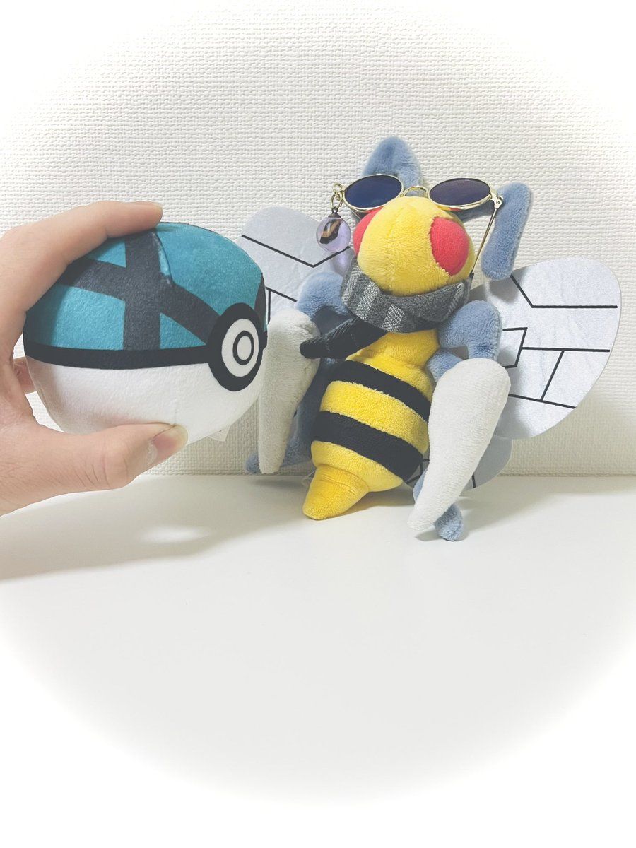 ネットボールだよスピ❣️🪲

#ポケモンfit
#スピアー
#オシャボ