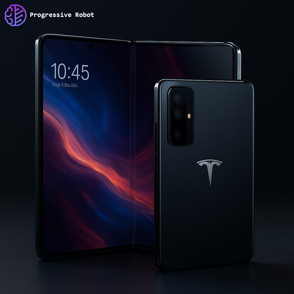 ProgresiveRobot's tweet image. The rumored Tesla Pi Phone Fold 2026 has sparked interest in the tech community, with speculation that it may be priced under $169. With Tesla&apos;s track record of innovation, this potential entry into the smartphone market could shake things up. 
#TeslaPhone #SmartphoneTech