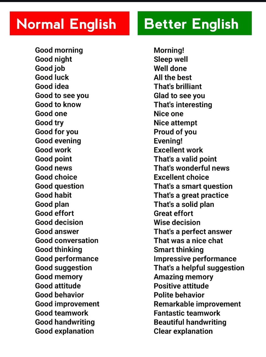 knowiiiedge's tweet image. Normal nd Better English