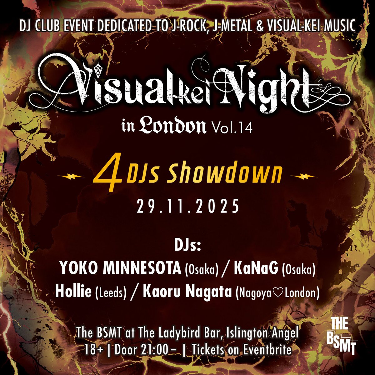 vkeinight's tweet image. Londonnnn 🇬🇧!!!! The best night ever 😝!!
Thank you for coming to the event last night. Guest DJs were absolutely A-MAZING!! And what an incredible audience we have here 🥹
It was the perfect night to wrap up 2025 💙🖤💚🧡

#vkeinight #london #islington #vkei #visualkei