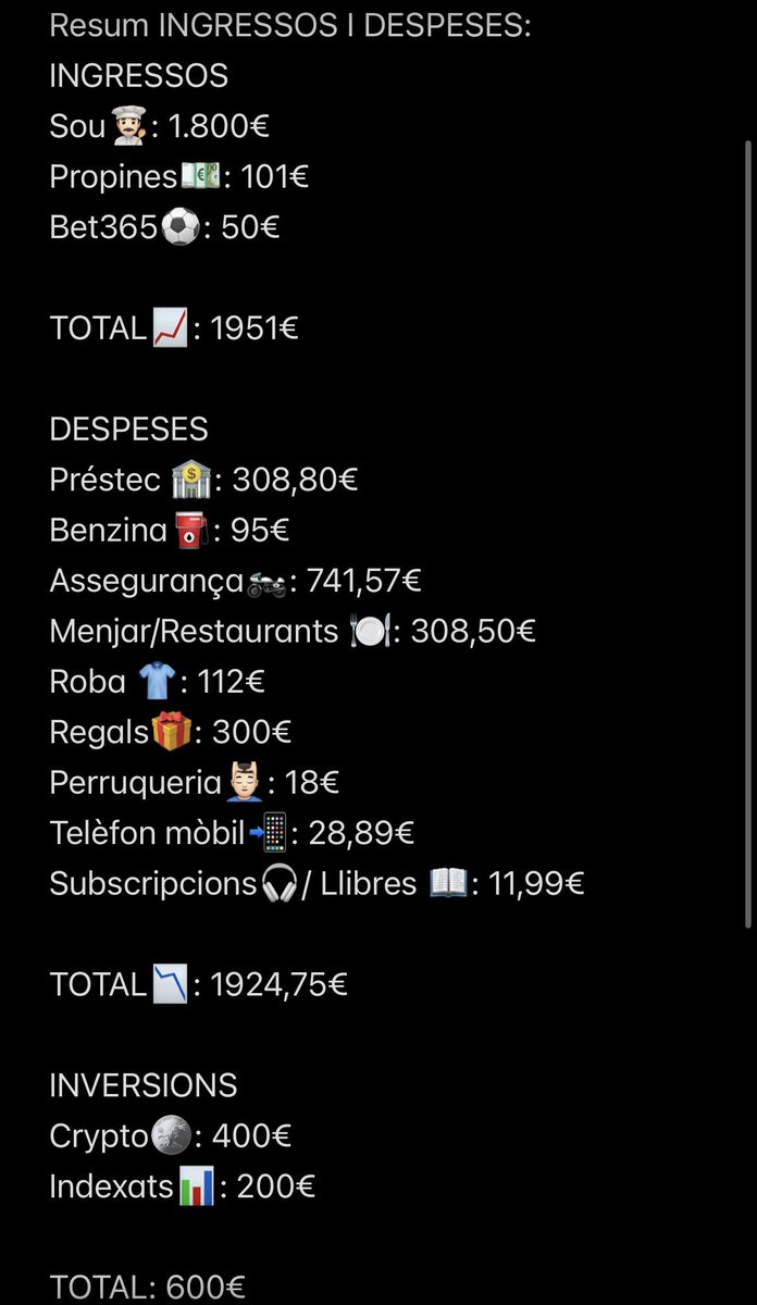 creaunric's tweet photo. Resum d'Ingresssos i despeses de Novembre! Aquest mes s'ha descontrolat un xic. #nudismefinancer #fincat https://t.co/uDmk04pORu