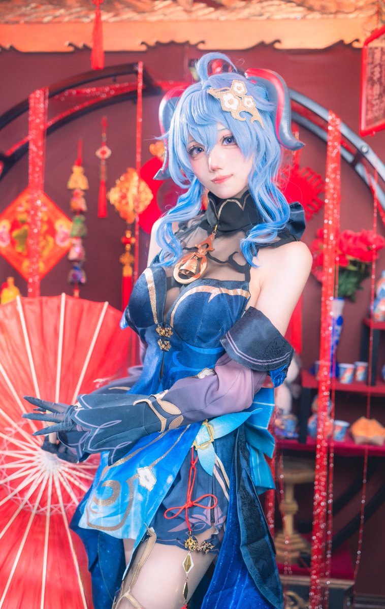 Chomoda_zZ's tweet image. cos 海灯祭甘雨￤#GenshinImpact #Ganyu