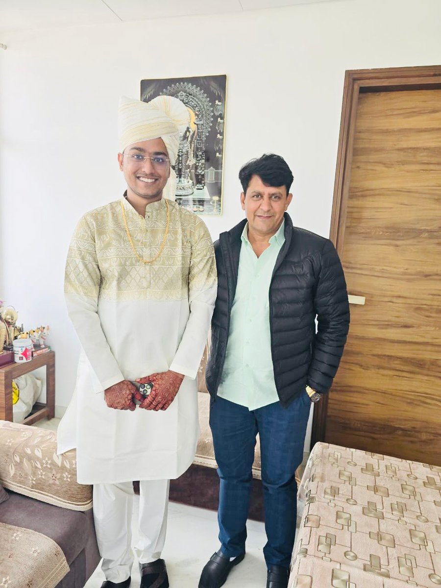 ramlalsharmabjp's tweet image. आज पाली में भाजपा के प्रदेश अध्यक्ष एवं राज्यसभा सांसद श्री मदन राठौड़ जी के सुपुत्र के वैवाहिक कार्यक्रम में शामिल होकर  सुखद वैवाहिक जीवन हेतु शुभकामनाएं प्रेषित की। 

#Pali