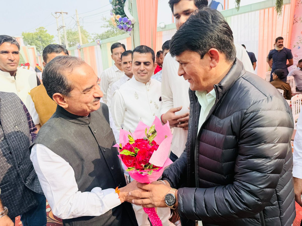 ramlalsharmabjp's tweet image. आज पाली में भाजपा के प्रदेश अध्यक्ष एवं राज्यसभा सांसद श्री मदन राठौड़ जी के सुपुत्र के वैवाहिक कार्यक्रम में शामिल होकर  सुखद वैवाहिक जीवन हेतु शुभकामनाएं प्रेषित की। 

#Pali