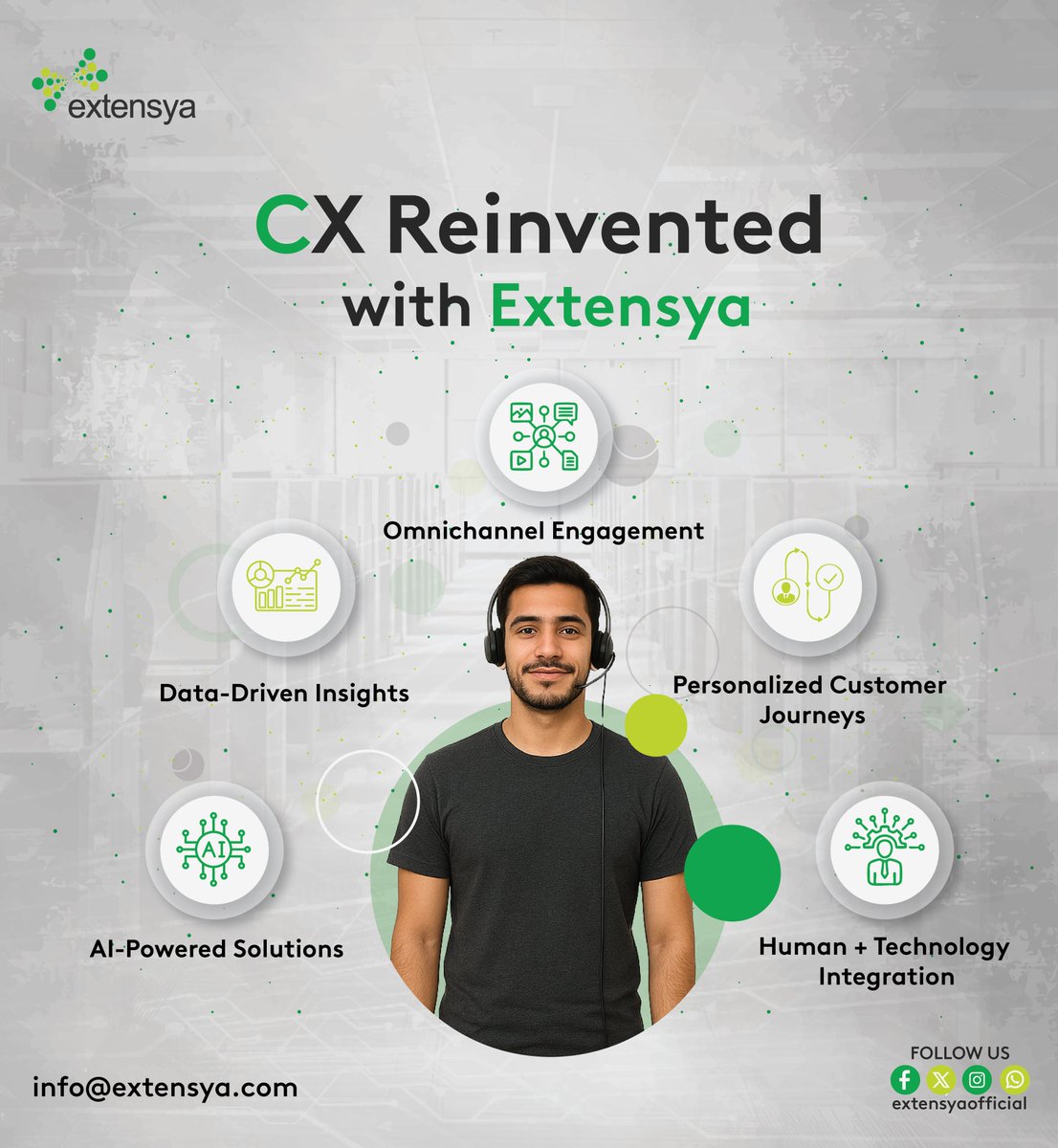 extensya's tweet image. Innovation drives better experiences 🌍

At Extensya, we combine technology and human expertise to deliver smarter, faster, and more personalized customer support.

Empower your brand with CX that makes an impact.

📩 info@extensya.com

🌐 extensya.com

#CXInnovation…