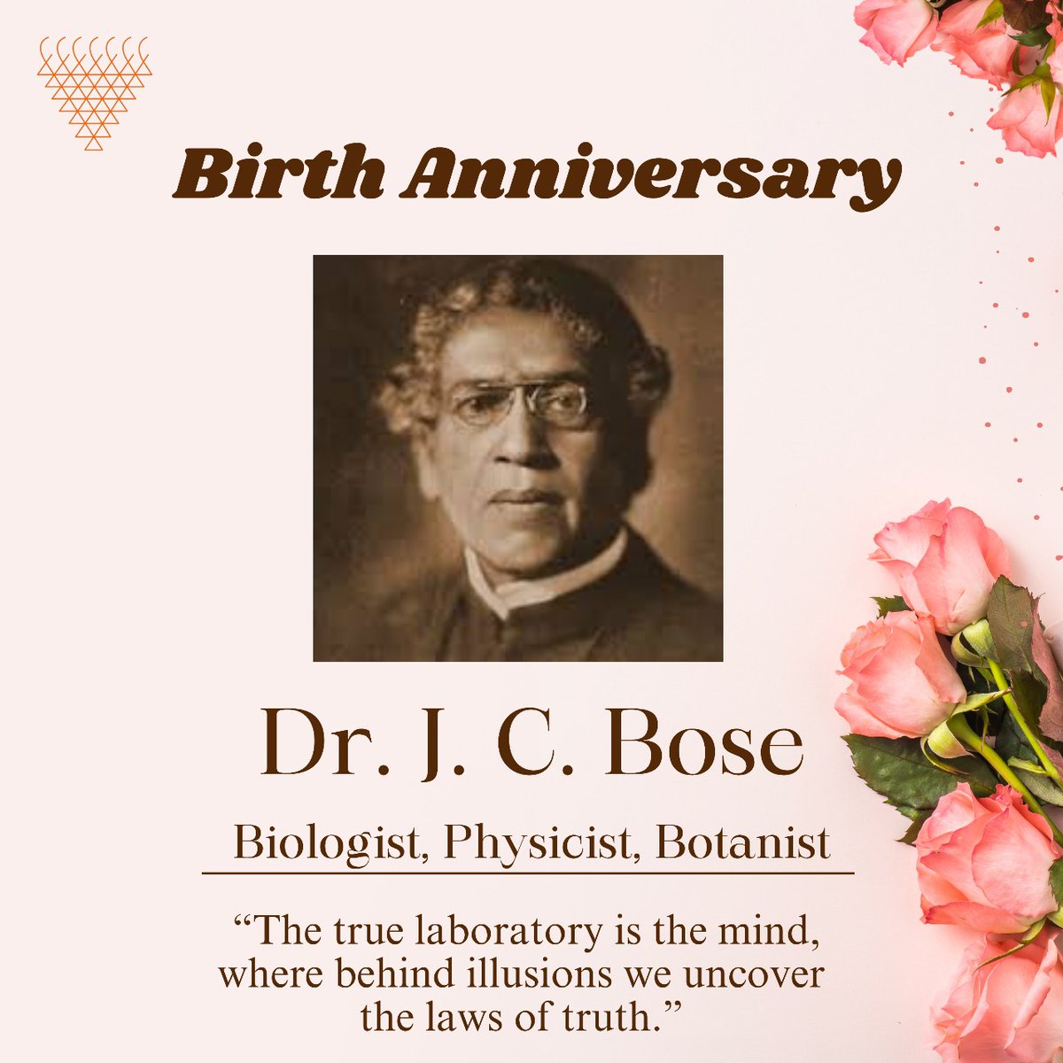 byolacademy's tweet photo. Let's remember Jagdish Chandra Bose on his birth anniversary , the mastero who revolutionised multiple domains of science including botany , biology & physics. A polymath in true sense .
#JagadishChandraBose #jcbose #Science https://t.co/VFVsLWqlWB
