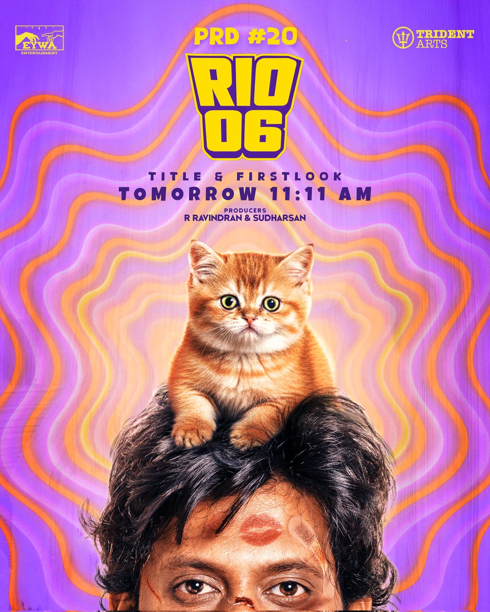 itzSekar's tweet image. Trident Arts production #20 

Starring RIO title and first look tomorrow 11:11am ✅

Kiss × Cat 🙄