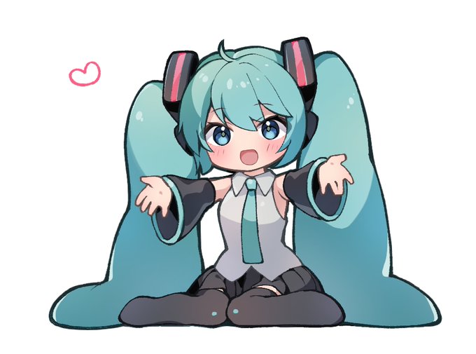 ものすごーく久々に描いたミクさん
もちっとしている 