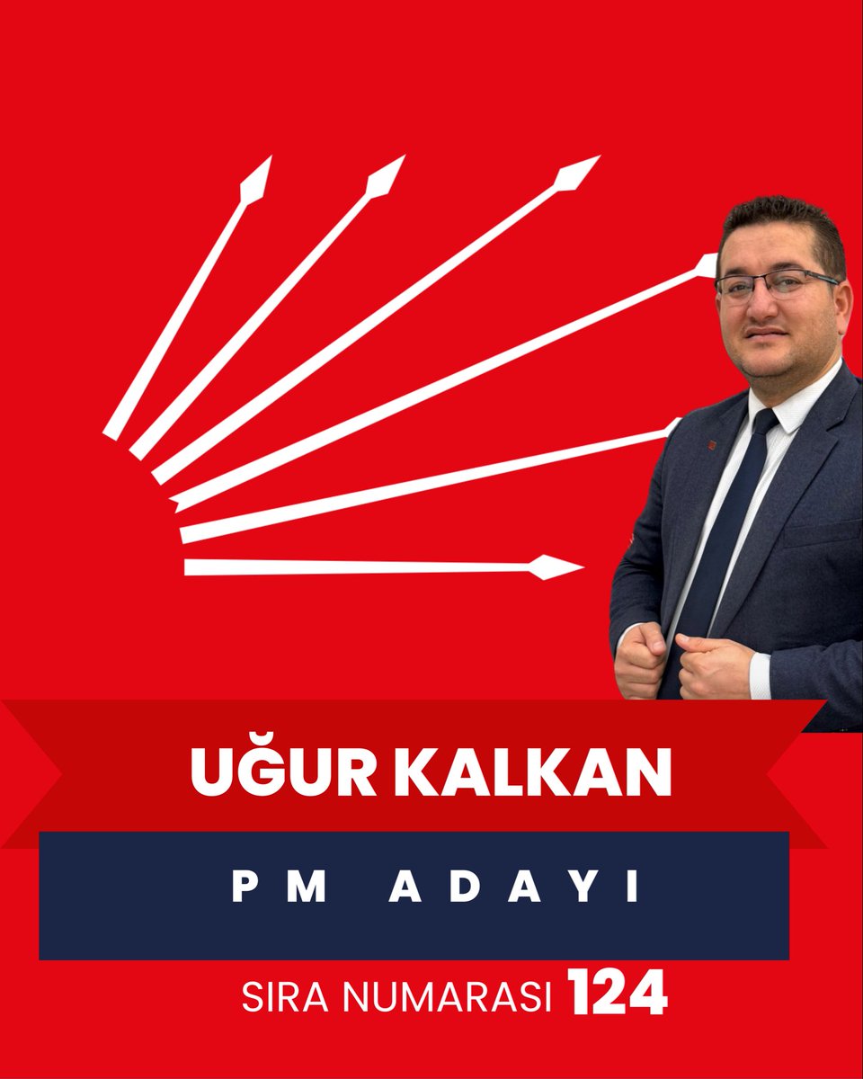 PM adayımız sıra no: 124
Desteklerinizi bekleriz. 
#kurultay <a href="/ugurkalkan1923/">Uğur Kalkan</a>