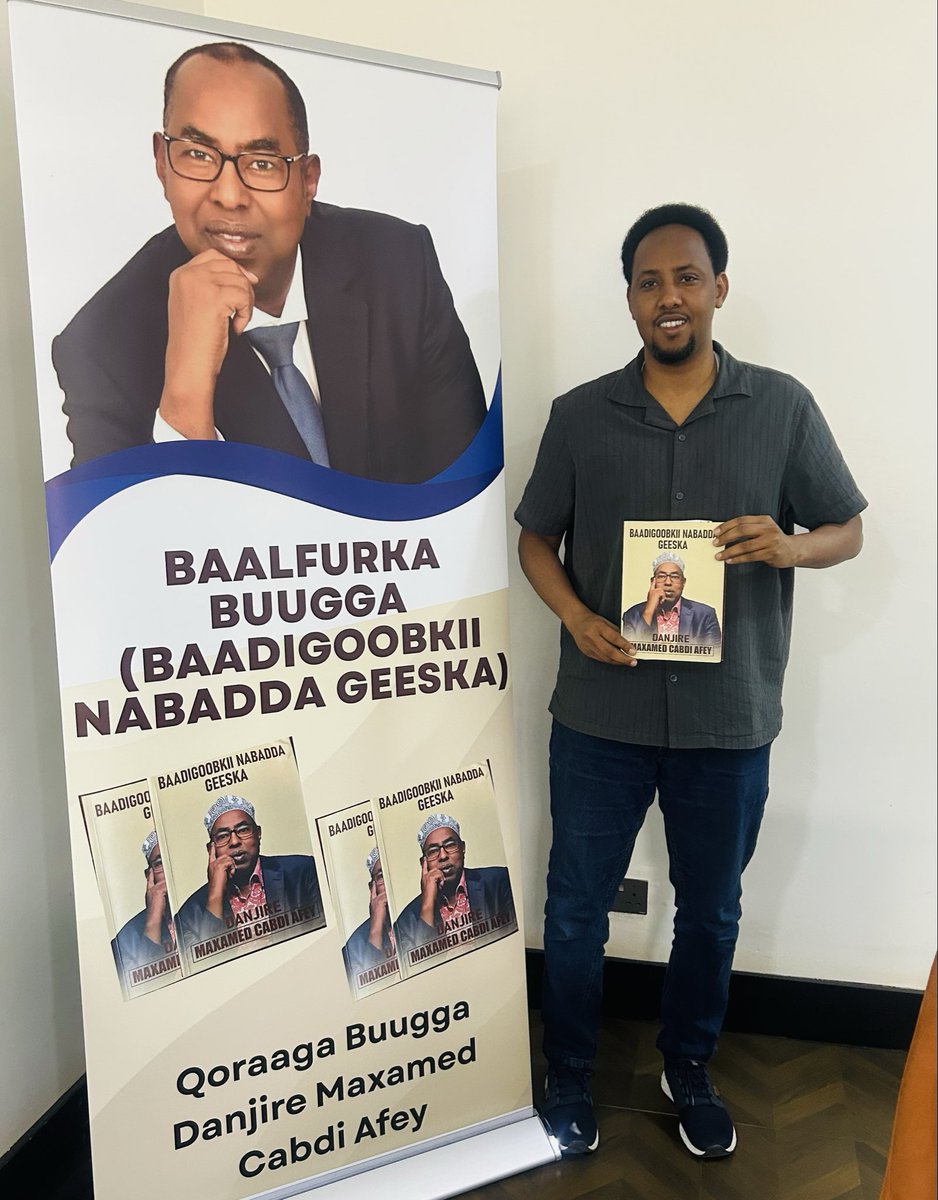 Dhawr saac ayaa ka dhiman Baalfurka Buugga Baadigoobkii Nabadda Geeska ee Danjire Maxamed Cabdi Afeey.

Waa buug xambaarsan waayo aragnimo iyo weeleyn diblomaasiyadeed, wuxuuna xusayaa dhacdooyin dhab oo taabanaya geeddi socodka nabadda ee Geeska Afrika, turunturooyinkii loo
