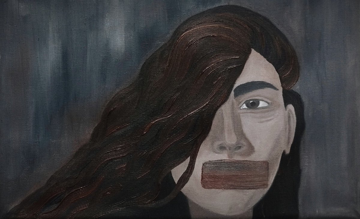 GM ✨💓

New drop on <a href="/xrpcafe/">xrp.cafe ☕</a> 

I didn't give up; I just chose silence

 Sometimes, you reach a point where you feel exhausted and opt for silence... That moment is when you feel that your words are not understood.

Oil painting on canvas 🖌️ 

🔗